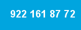 922 161 87 72 922 161 87 72